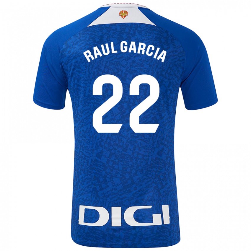 Kinder Raúl García #22 Königsblau Auswärtstrikot Trikot 2024/25 T-Shirt Belgien