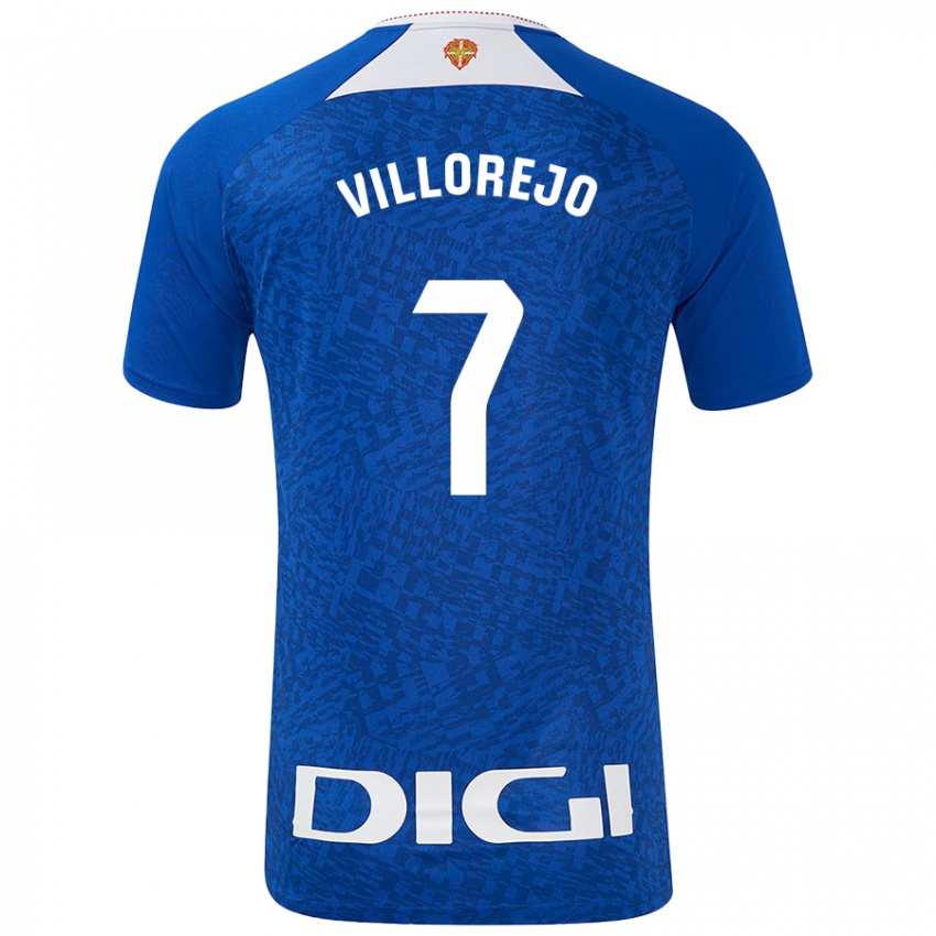 Enfant Maillot Ardaitz Villorejo #7 Bleu Roi Tenues Extérieur 2024/25 T-Shirt Belgique