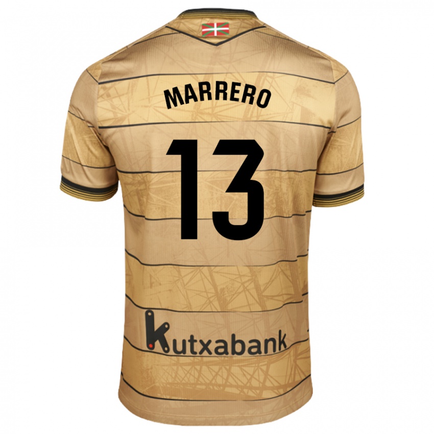 Enfant Maillot Unai Marrero #13 Marron Tenues Extérieur 2024/25 T-Shirt Belgique