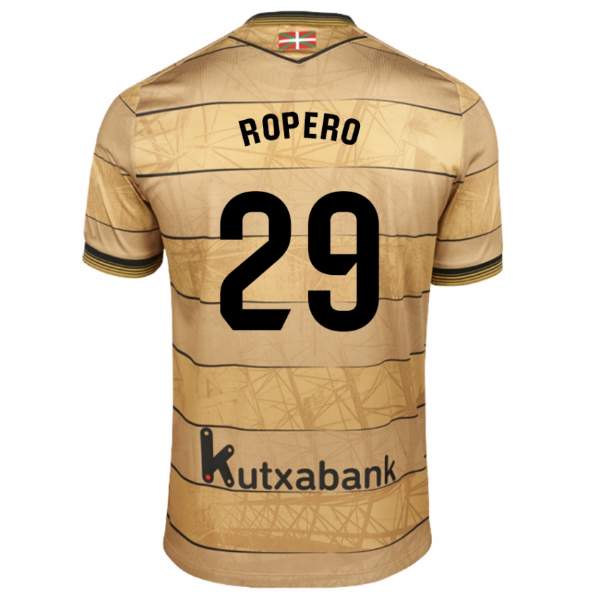 Enfant Maillot Iker Ropero #29 Marron Tenues Extérieur 2024/25 T-Shirt Belgique