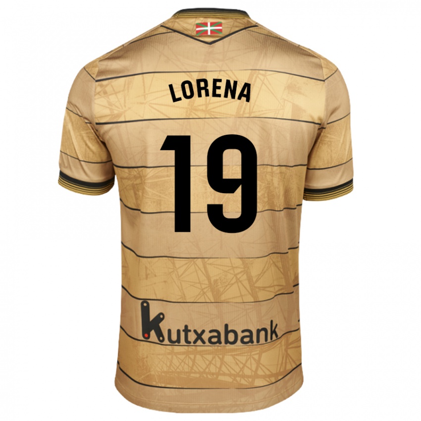 Enfant Maillot Lorena Navarro Domínguez #19 Marron Tenues Extérieur 2024/25 T-Shirt Belgique