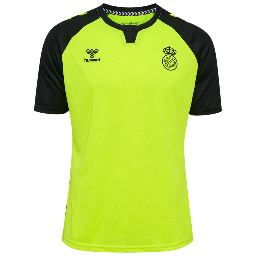 Enfant Maillot Paula Vizoso #1 Jaune Fluo Noir Tenues Extérieur 2024/25 T-Shirt Belgique