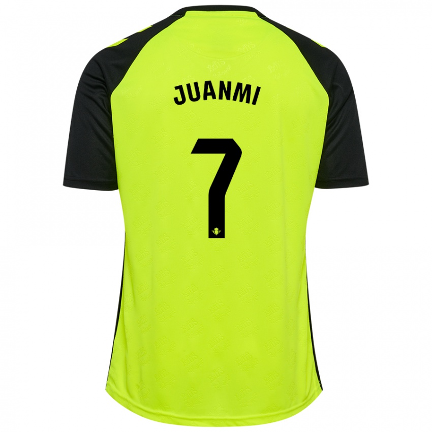 Kinder Juanmi #7 Fluoreszierendes Gelb Schwarz Auswärtstrikot Trikot 2024/25 T-Shirt Belgien