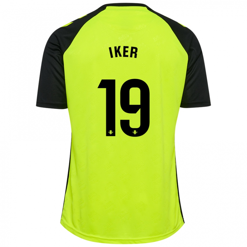 Kinder Iker Losada #19 Fluoreszierendes Gelb Schwarz Auswärtstrikot Trikot 2024/25 T-Shirt Belgien