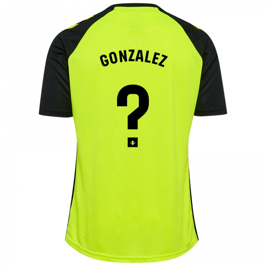 Kinder David González #0 Fluoreszierendes Gelb Schwarz Auswärtstrikot Trikot 2024/25 T-Shirt Belgien