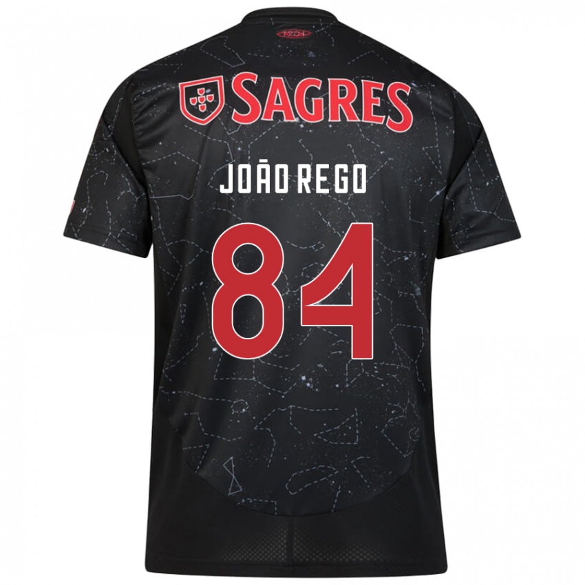 Enfant Maillot João Rêgo #84 Noir Rouge Tenues Extérieur 2024/25 T-Shirt Belgique