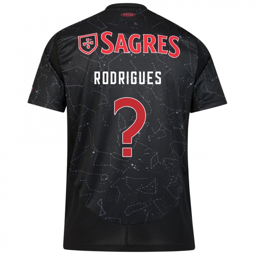 Kinderen Miguel Rodrigues #0 Zwart Rood Uitshirt Uittenue 2024/25 T-Shirt België