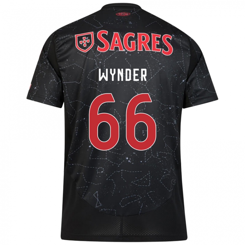 Enfant Maillot Joshua Wynder #66 Noir Rouge Tenues Extérieur 2024/25 T-Shirt Belgique