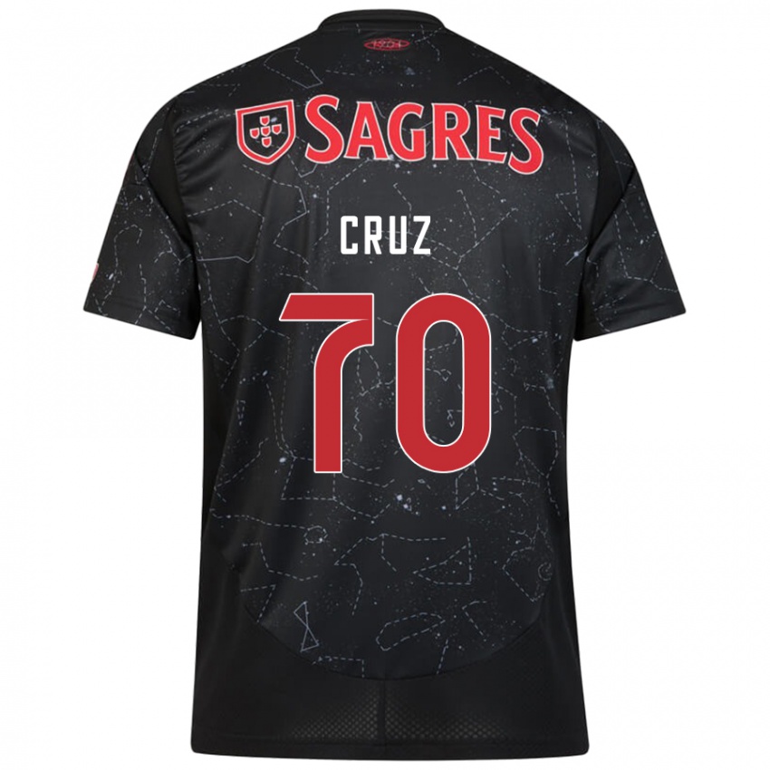 Enfant Maillot Filipe Cruz #70 Noir Rouge Tenues Extérieur 2024/25 T-Shirt Belgique