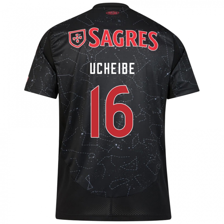 Kinderen Christy Ucheibe #16 Zwart Rood Uitshirt Uittenue 2024/25 T-Shirt België