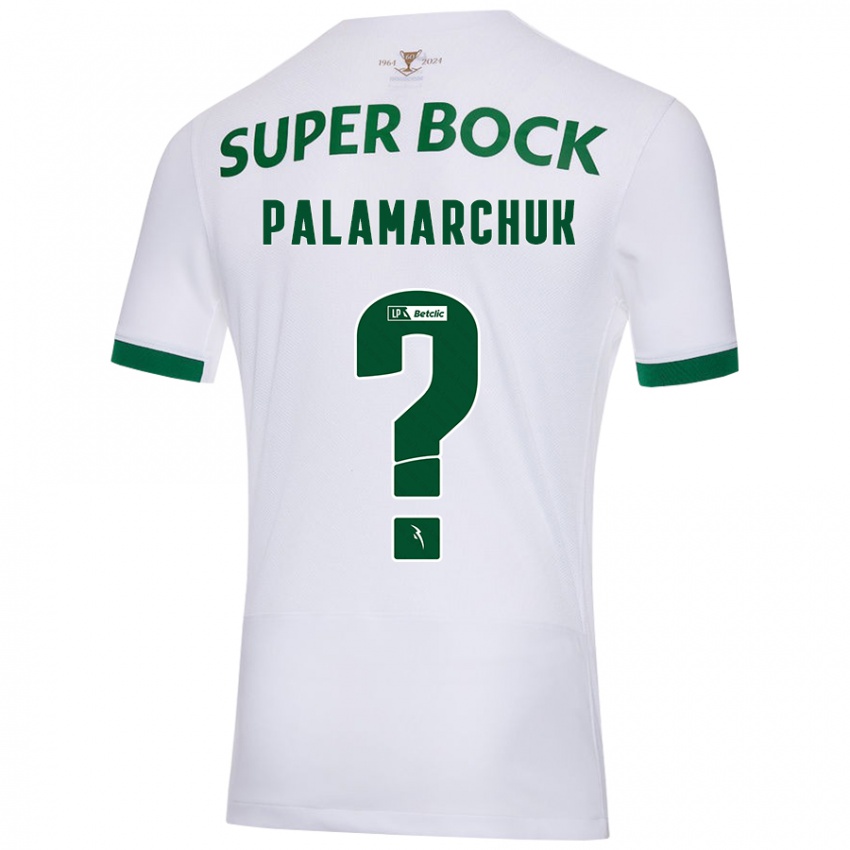 Enfant Maillot Cristiano Vitaly Palamarchuk #0 Blanc Vert Tenues Extérieur 2024/25 T-Shirt Belgique