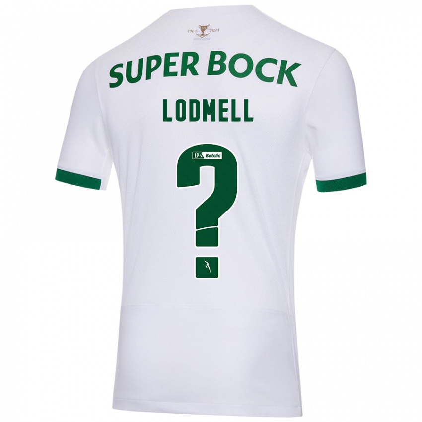 Enfant Maillot William Lodmell #0 Blanc Vert Tenues Extérieur 2024/25 T-Shirt Belgique