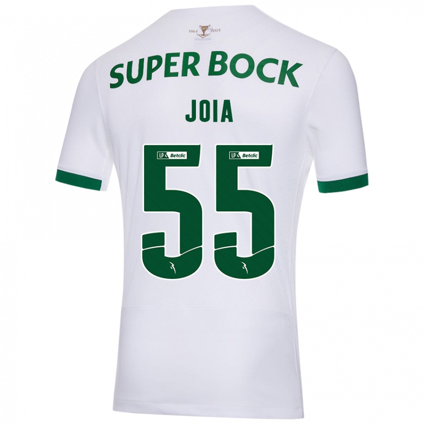 Enfant Maillot Carolina Joia #55 Blanc Vert Tenues Extérieur 2024/25 T-Shirt Belgique