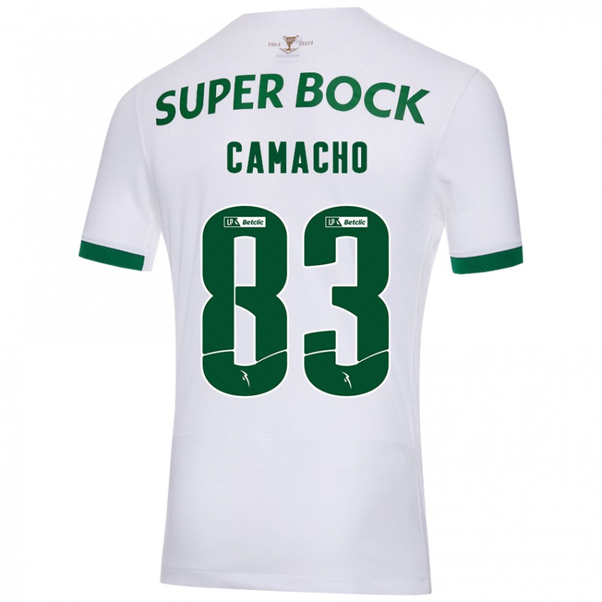 Enfant Maillot Rafael Camacho #83 Blanc Vert Tenues Extérieur 2024/25 T-Shirt Belgique