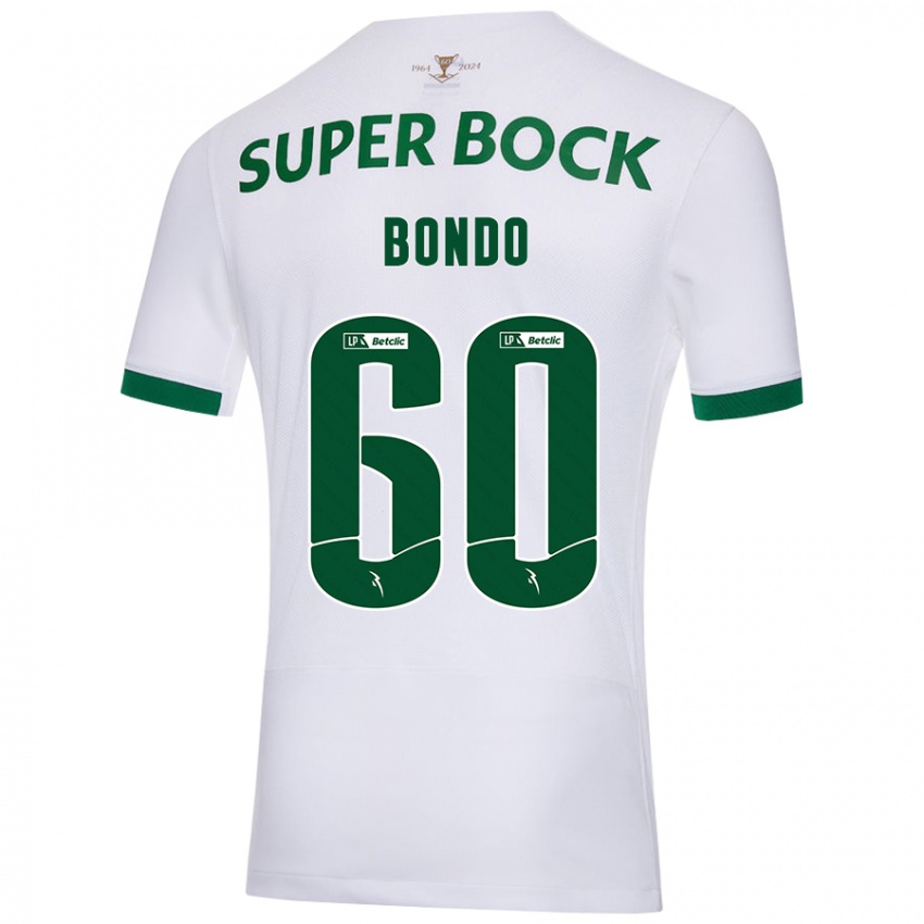 Enfant Maillot Pedro Bondo #60 Blanc Vert Tenues Extérieur 2024/25 T-Shirt Belgique