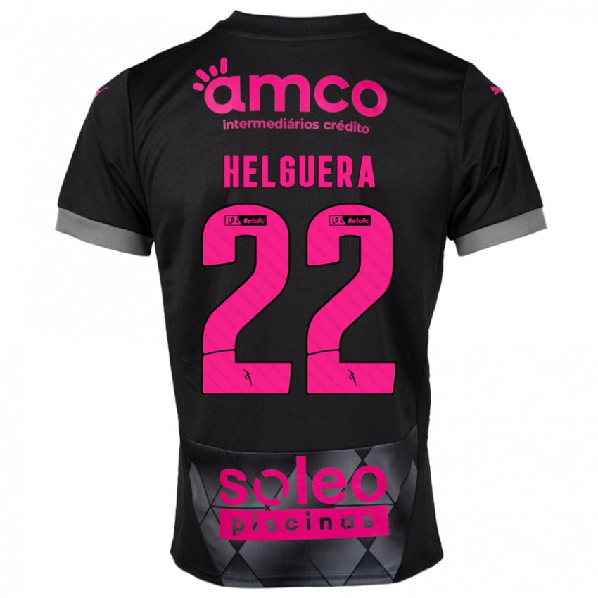 Kinderen Thiago Helguera #22 Zwart Roze Uitshirt Uittenue 2024/25 T-Shirt België