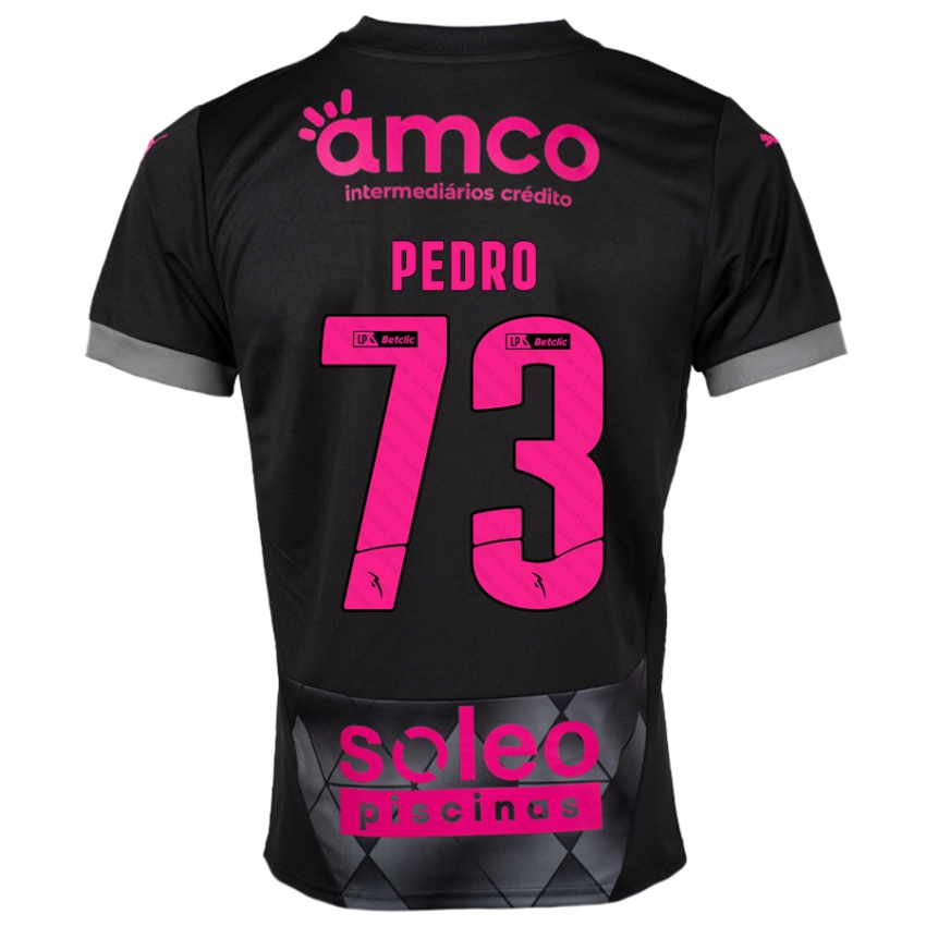 Kinderen Zé Pedro #73 Zwart Roze Uitshirt Uittenue 2024/25 T-Shirt België