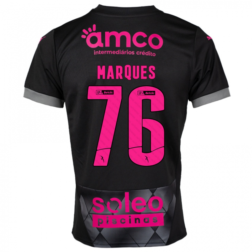 Kinderen Tomás Marques #76 Zwart Roze Uitshirt Uittenue 2024/25 T-Shirt België