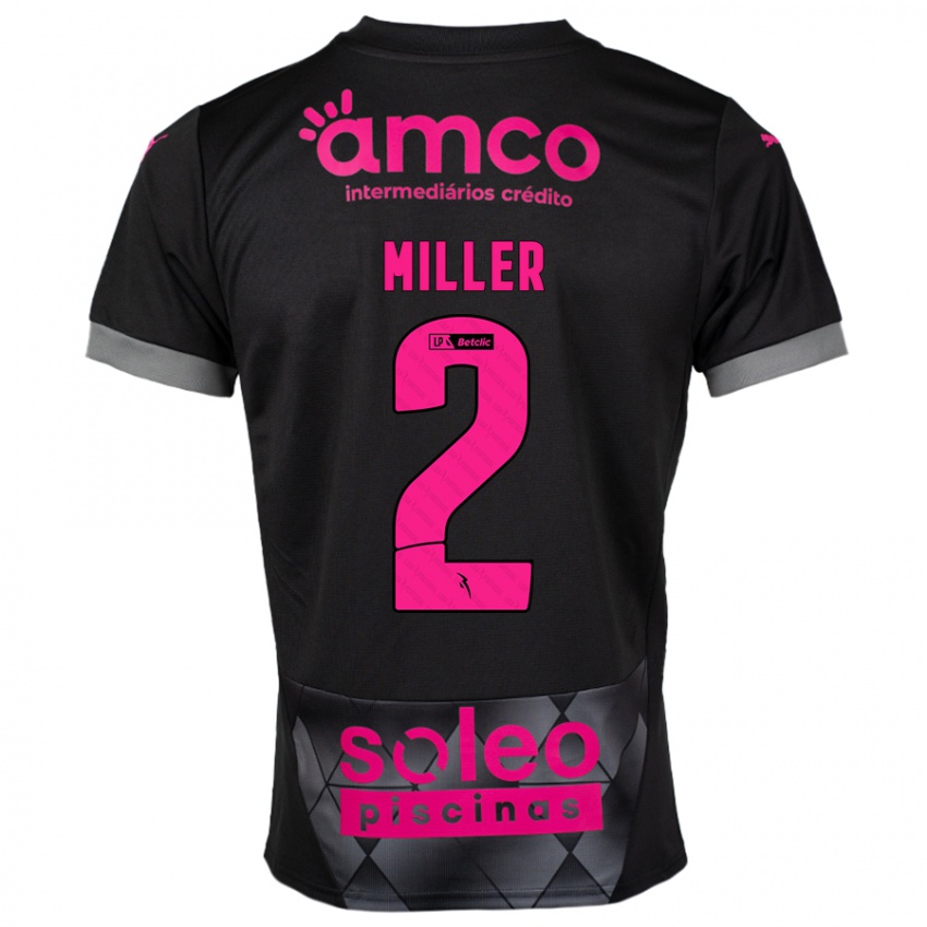 Kinderen Maria Miller #2 Zwart Roze Uitshirt Uittenue 2024/25 T-Shirt België