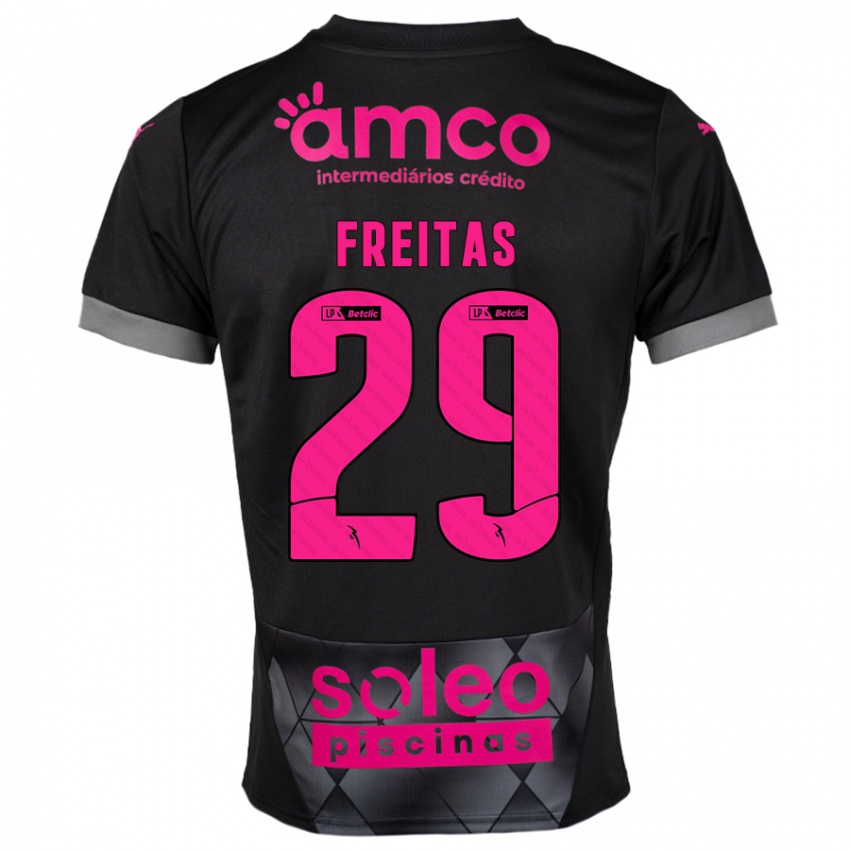 Kinderen Mylena Freitas #29 Zwart Roze Uitshirt Uittenue 2024/25 T-Shirt België