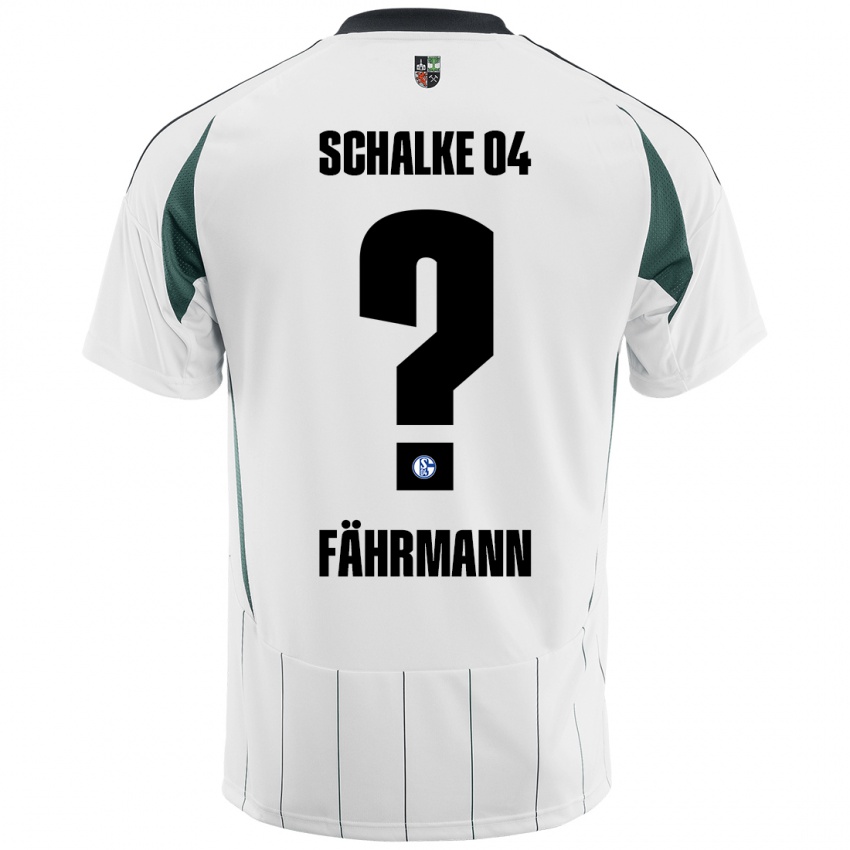 Enfant Maillot Ralf Fährmann #0 Blanc Vert Tenues Extérieur 2024/25 T-Shirt Belgique