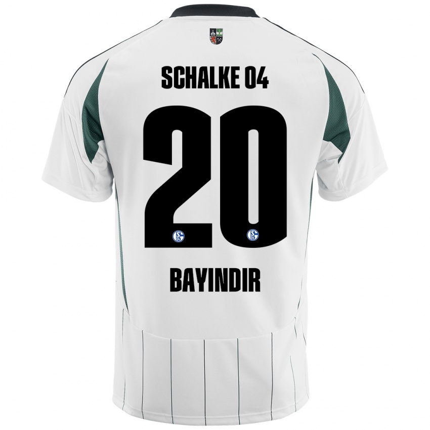 Enfant Maillot Aris Bayindir #20 Blanc Vert Tenues Extérieur 2024/25 T-Shirt Belgique