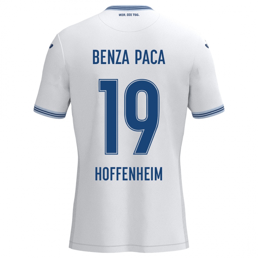 Kinderen Lynes Benza Paca #19 Wit Blauw Uitshirt Uittenue 2024/25 T-Shirt België