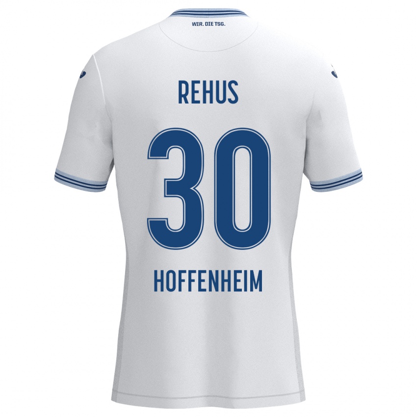 Kinder Milan Rehus #30 Weiß Blau Auswärtstrikot Trikot 2024/25 T-Shirt Belgien