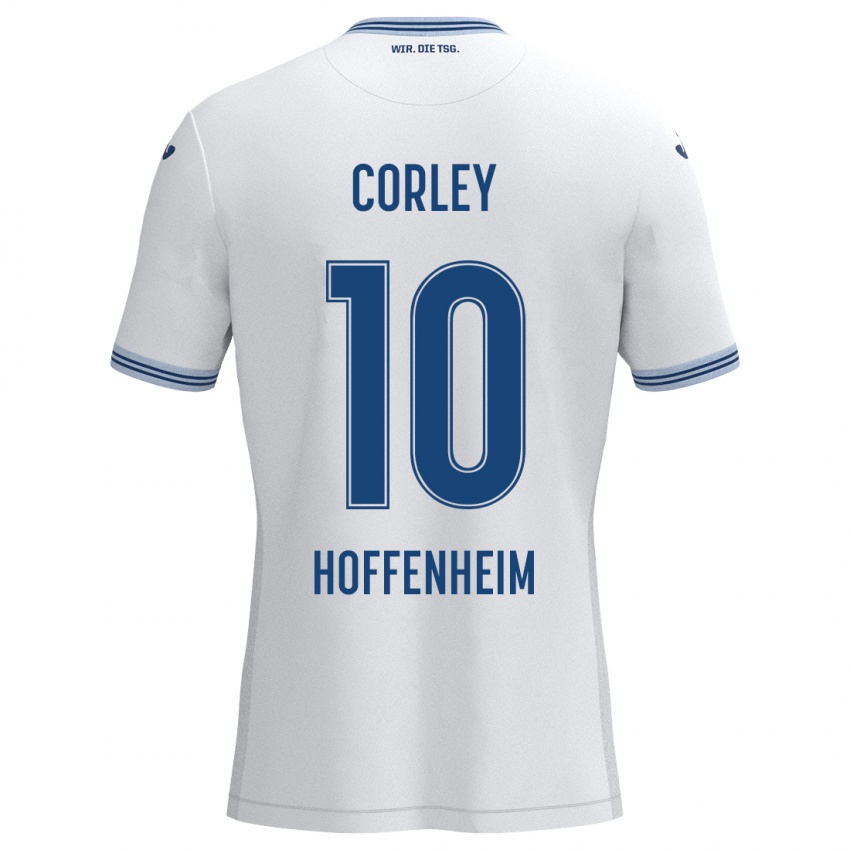 Kinderen Gia Corley #10 Wit Blauw Uitshirt Uittenue 2024/25 T-Shirt België