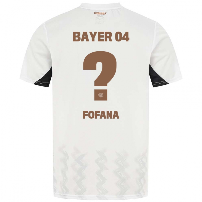 Kinder Sadik Fofana #0 Weiß Schwarz Auswärtstrikot Trikot 2024/25 T-Shirt Belgien