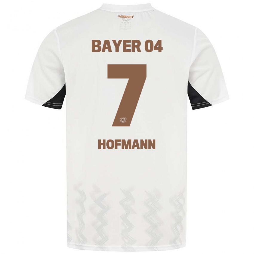 Kinder Jonas Hofmann #7 Weiß Schwarz Auswärtstrikot Trikot 2024/25 T-Shirt Belgien