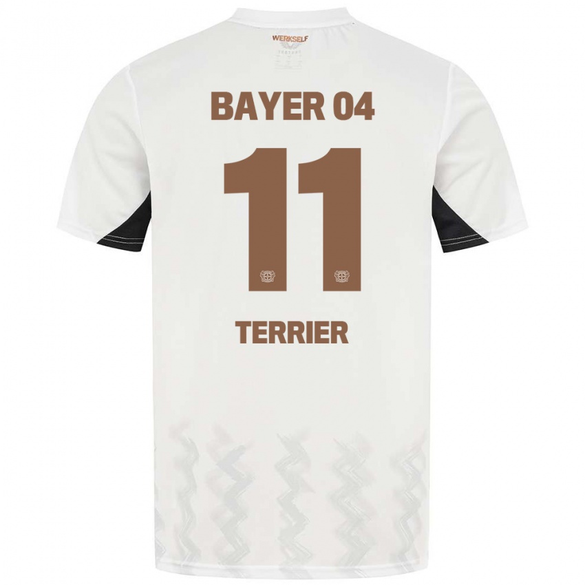 Kinder Martin Terrier #11 Weiß Schwarz Auswärtstrikot Trikot 2024/25 T-Shirt Belgien