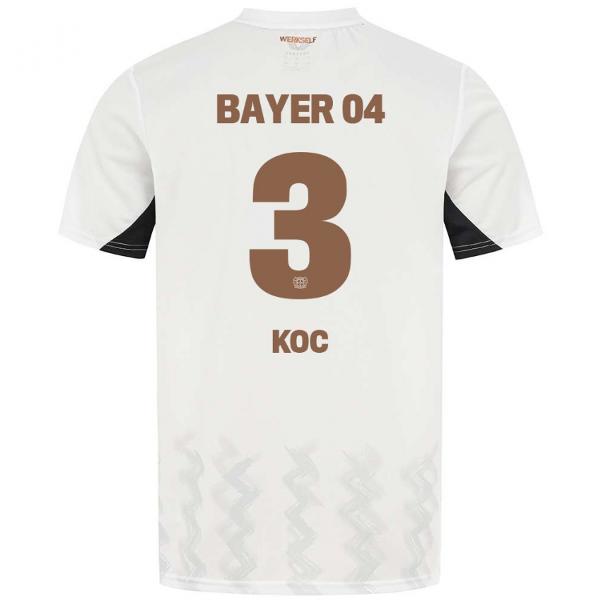 Kinder Halil Koc #3 Weiß Schwarz Auswärtstrikot Trikot 2024/25 T-Shirt Belgien