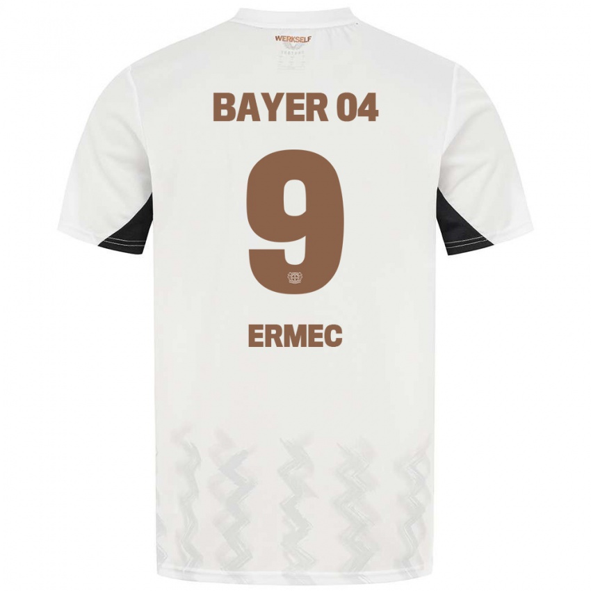 Kinderen Berkan Ermec #9 Wit Zwart Uitshirt Uittenue 2024/25 T-Shirt België