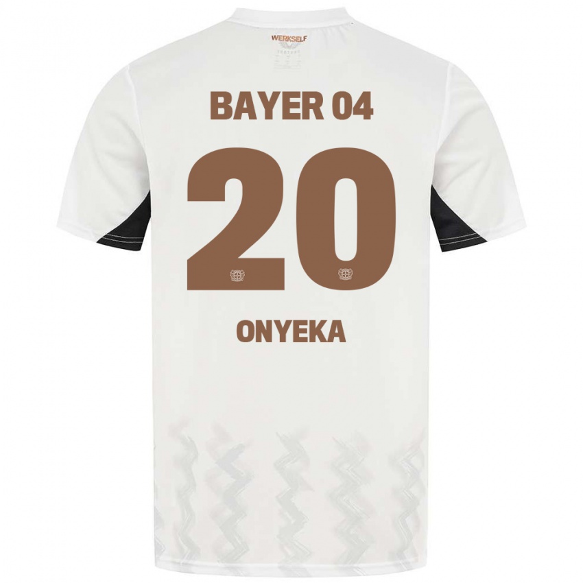 Kinder Francis Onyeka #20 Weiß Schwarz Auswärtstrikot Trikot 2024/25 T-Shirt Belgien