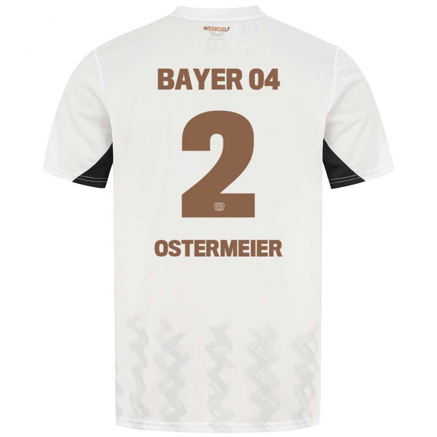 Kinderen Selina Ostermeier #2 Wit Zwart Uitshirt Uittenue 2024/25 T-Shirt België