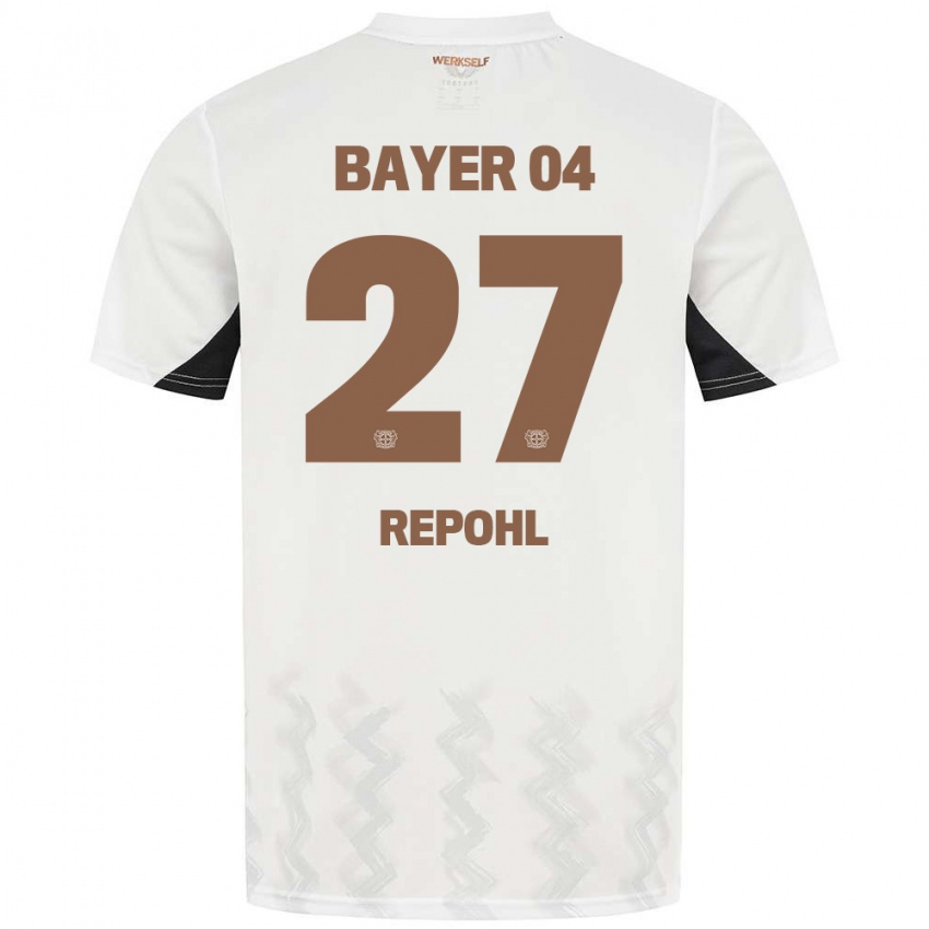 Kinderen Friederike Repohl #27 Wit Zwart Uitshirt Uittenue 2024/25 T-Shirt België