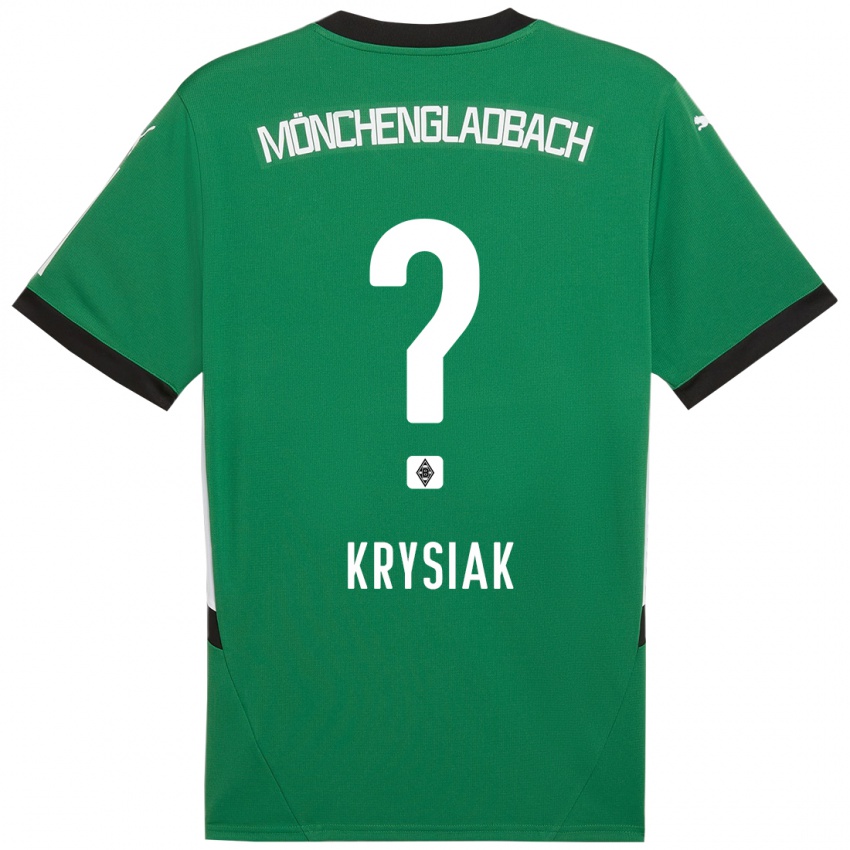 Kinderen Bartlomiej Krysiak #0 Groen Wit Uitshirt Uittenue 2024/25 T-Shirt België