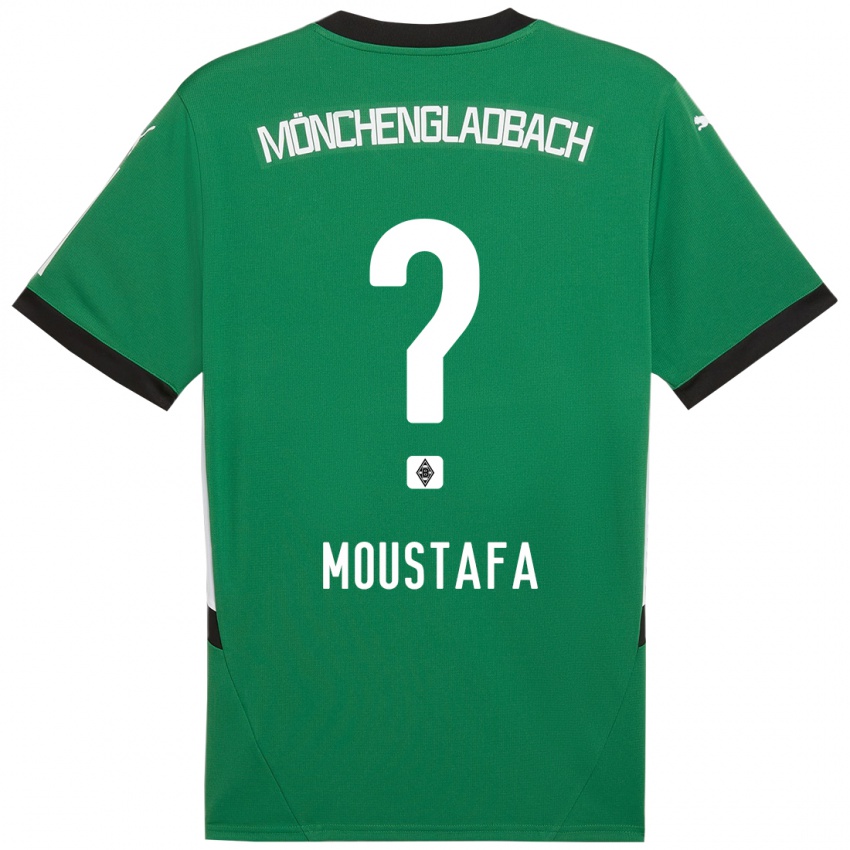 Kinderen Seif Ashraf Moustafa #0 Groen Wit Uitshirt Uittenue 2024/25 T-Shirt België