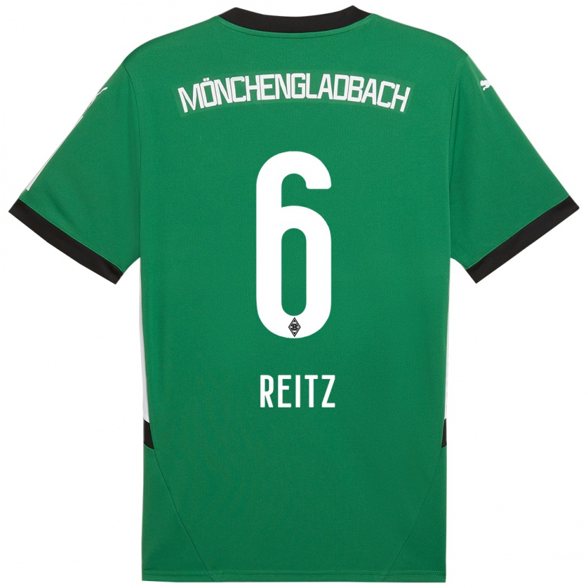 Kinderen Tony Reitz #6 Groen Wit Uitshirt Uittenue 2024/25 T-Shirt België