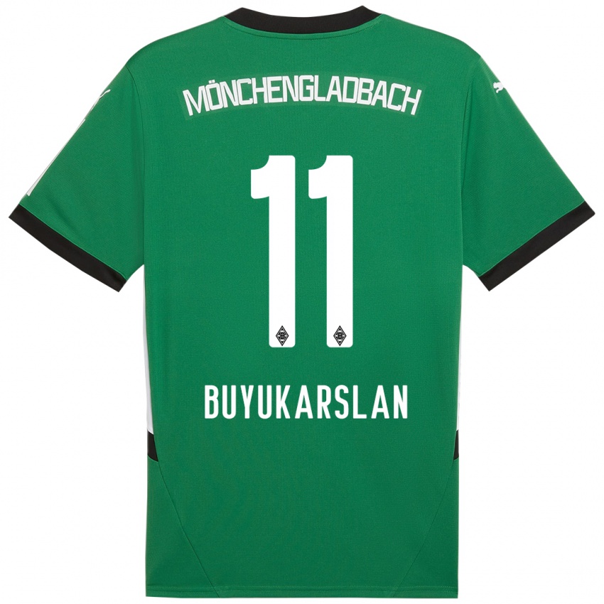 Kinderen Oguzcan Büyükarslan #11 Groen Wit Uitshirt Uittenue 2024/25 T-Shirt België