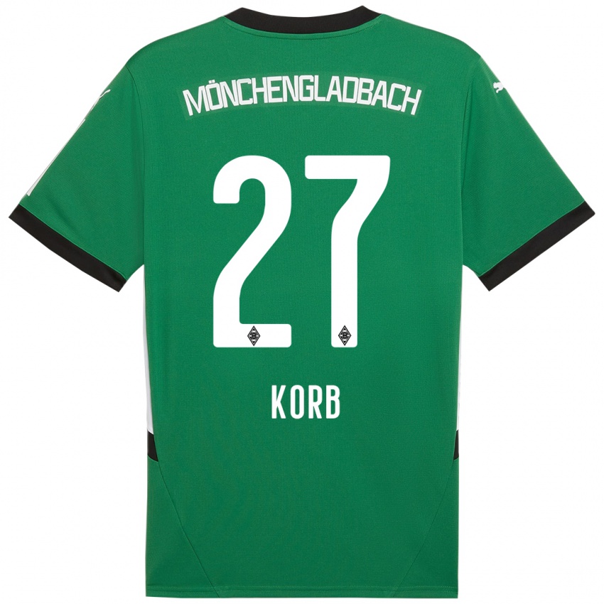 Kinderen Julian Korb #27 Groen Wit Uitshirt Uittenue 2024/25 T-Shirt België