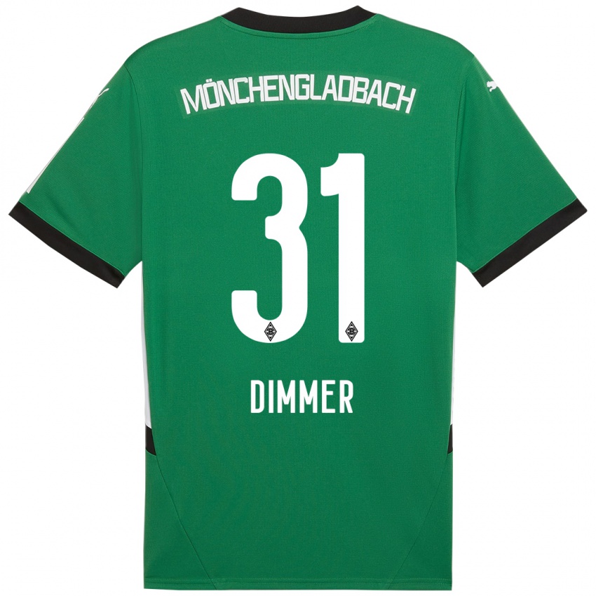 Kinderen Florian Dimmer #31 Groen Wit Uitshirt Uittenue 2024/25 T-Shirt België