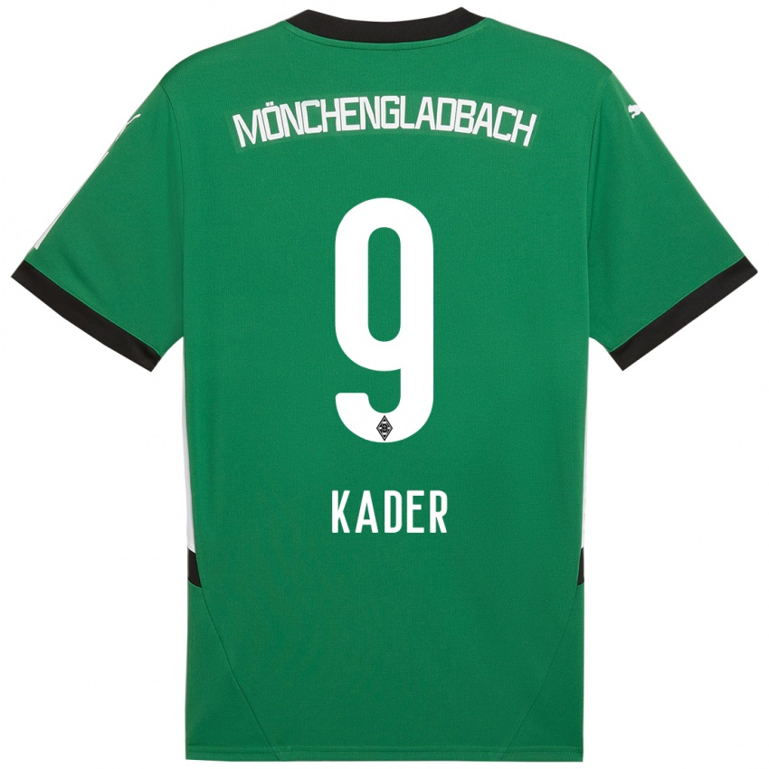 Kinder Cagatay Kader #9 Grün Weiß Auswärtstrikot Trikot 2024/25 T-Shirt Belgien