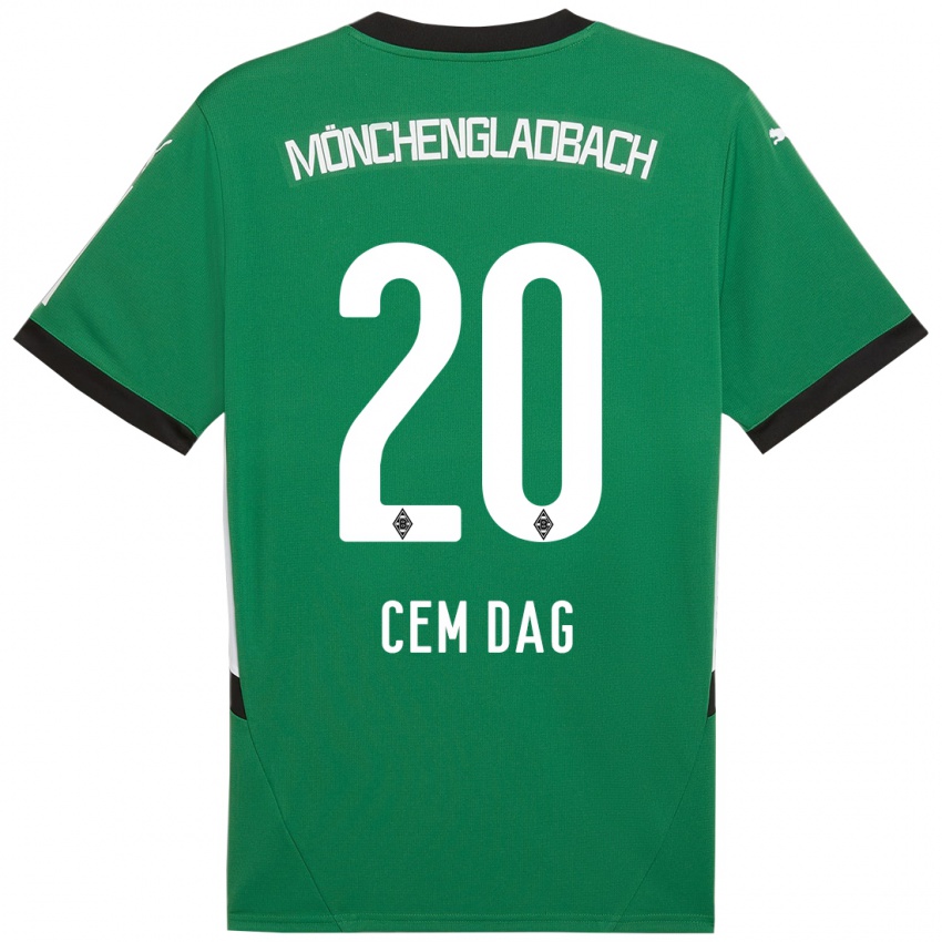 Enfant Maillot Cem Dag #20 Vert Blanc Tenues Extérieur 2024/25 T-Shirt Belgique