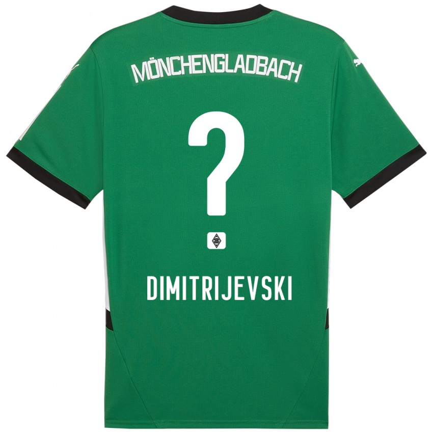 Kinderen Maximilian Dimitrijevski #0 Groen Wit Uitshirt Uittenue 2024/25 T-Shirt België