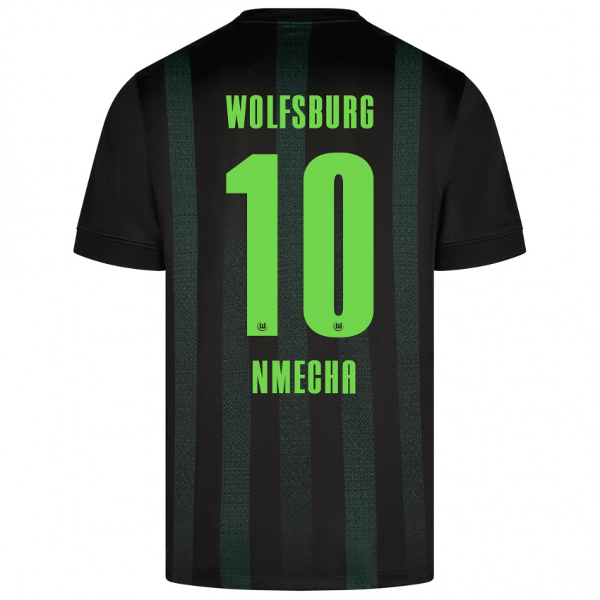 Kinder Lukas Nmecha #10 Dunkelgrün Auswärtstrikot Trikot 2024/25 T-Shirt Belgien