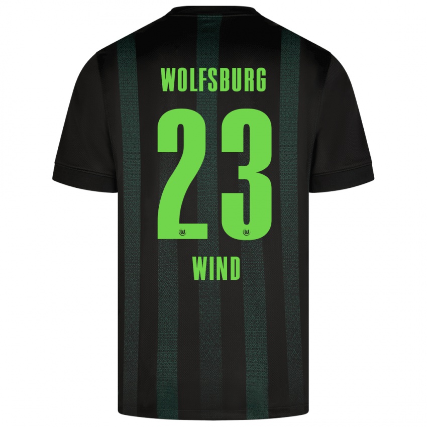 Kinder Jonas Wind #23 Dunkelgrün Auswärtstrikot Trikot 2024/25 T-Shirt Belgien