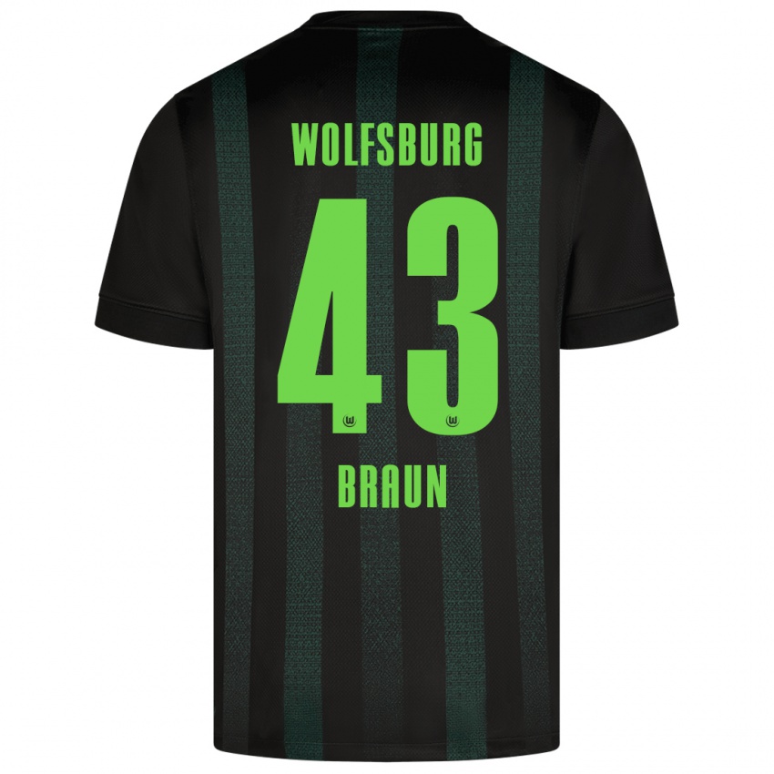 Kinder Manuel Braun #43 Dunkelgrün Auswärtstrikot Trikot 2024/25 T-Shirt Belgien