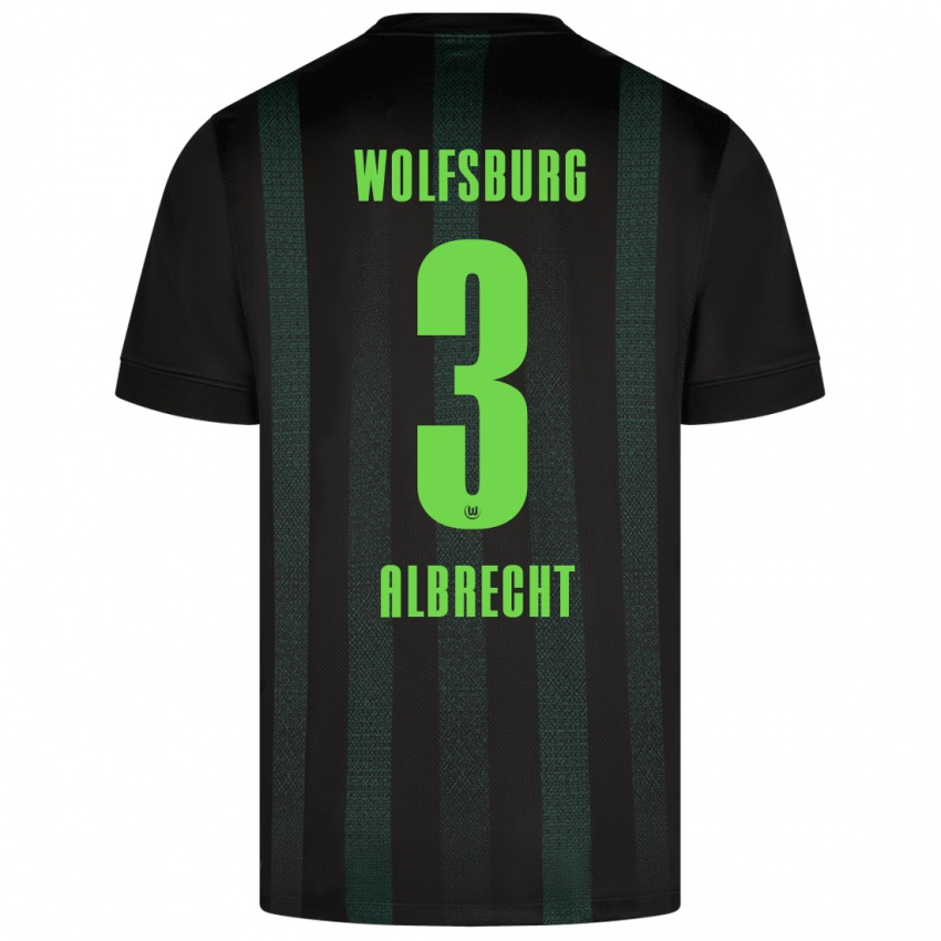 Kinder Ben Albrecht #3 Dunkelgrün Auswärtstrikot Trikot 2024/25 T-Shirt Belgien